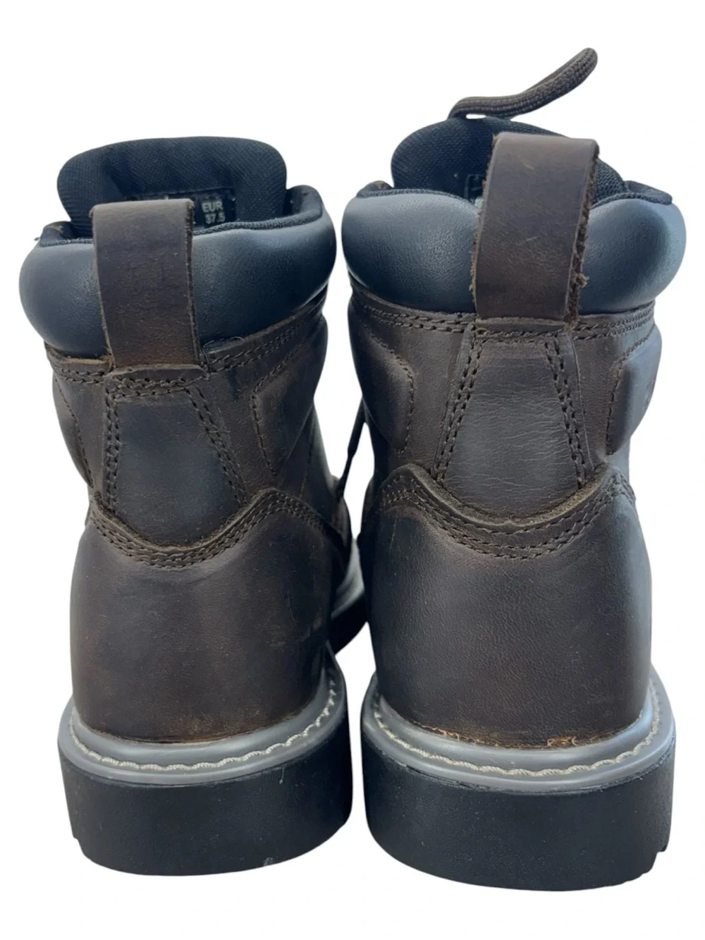 Wolverine Brown Leather Lace-Up Work Boots